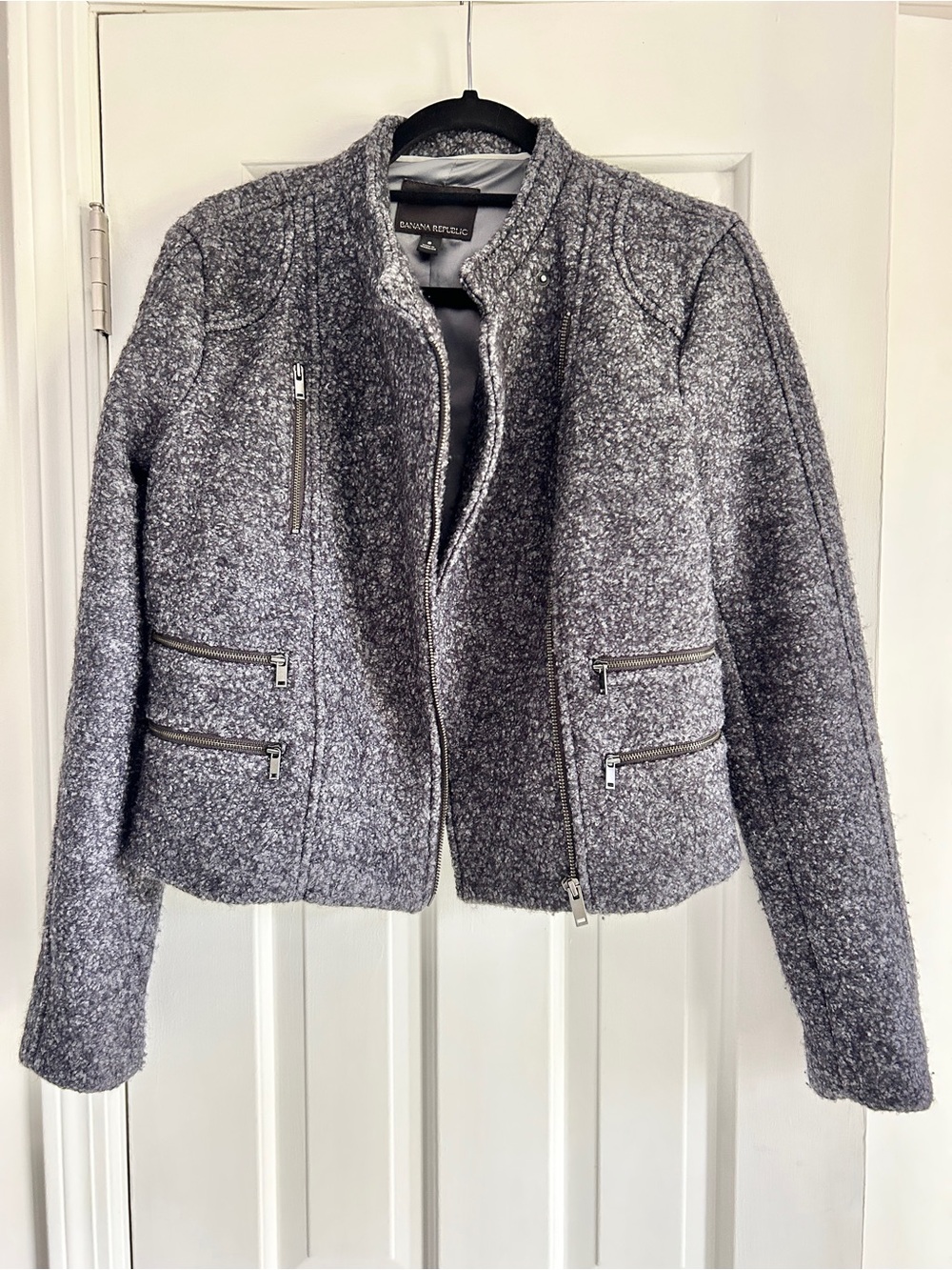 Banana Republic Gray Tweed Jacket